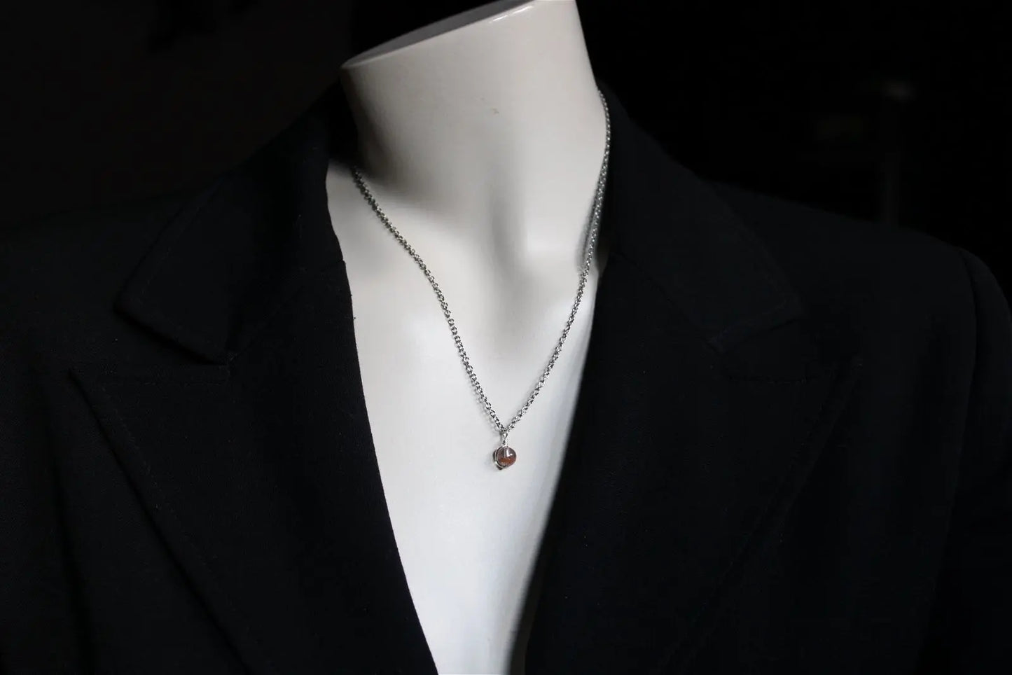 Collier avec jolie lodolite LES EPURES - Aurore Lune