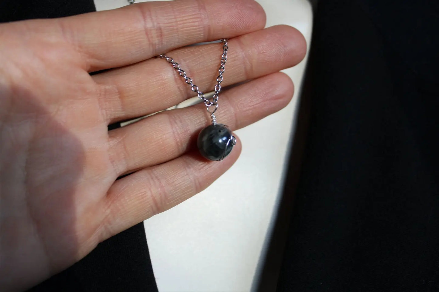 Collier avec labradorite LES EPURES - Aurore Lune