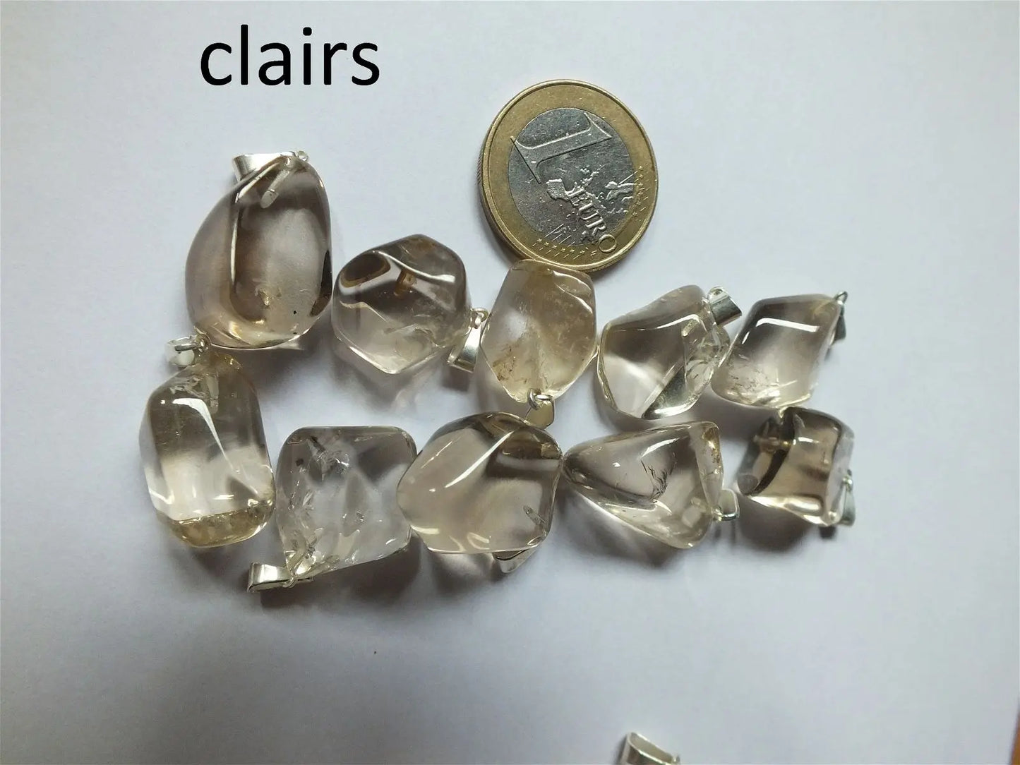 Collier avec vraie citrine - Aurore Lune