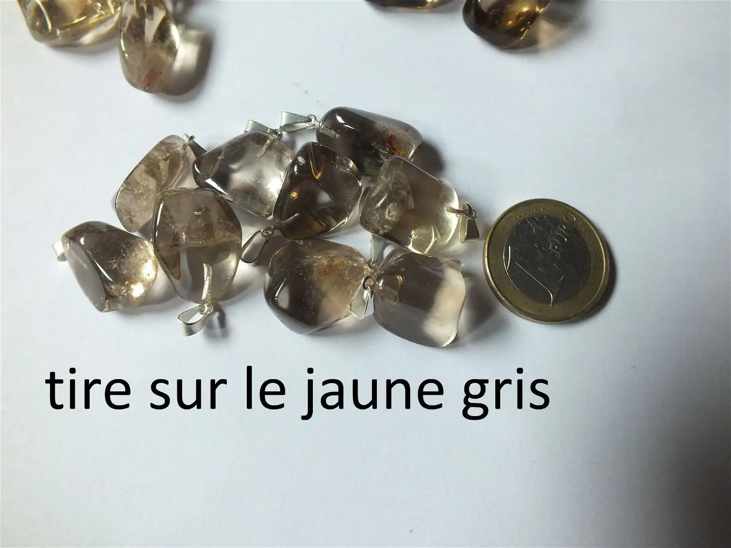 Collier avec vraie citrine - Aurore Lune