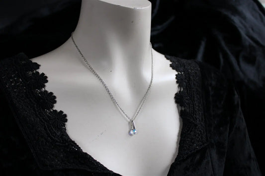 Collier décoré SWAROVSKI magnifique - Aurore Lune