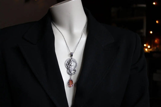 Collier décoré de swarovski original - Aurore Lune