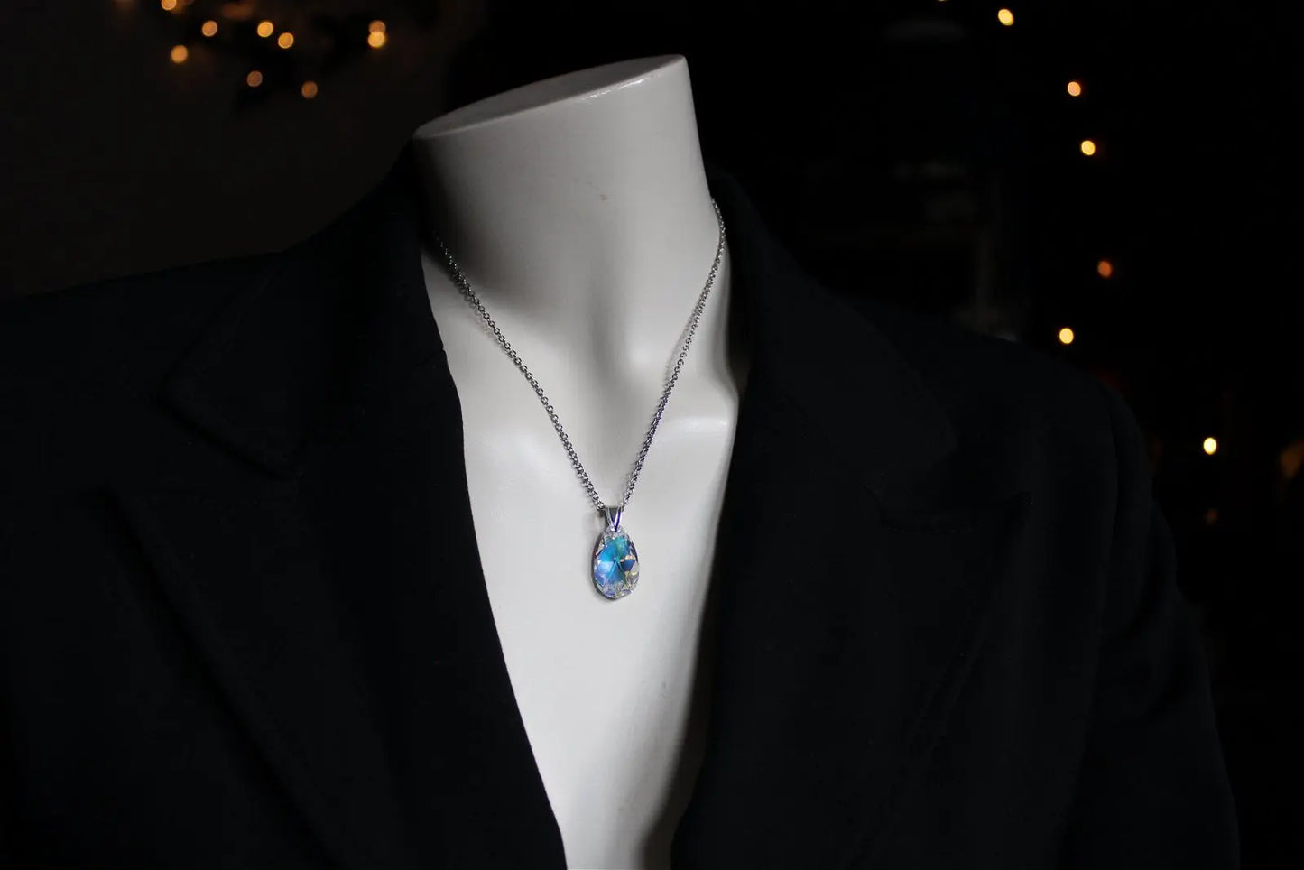Collier décoré de swarovski original - Aurore Lune
