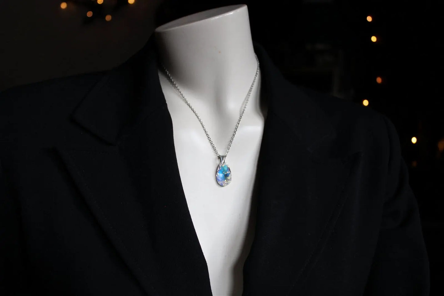 Collier décoré de swarovski original - Aurore Lune