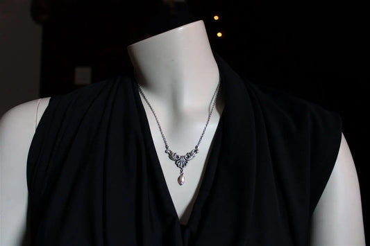 Collier décoré de swarovski original Baroque - Aurore Lune