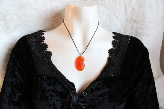 Collier en cornaline - Aurore Lune