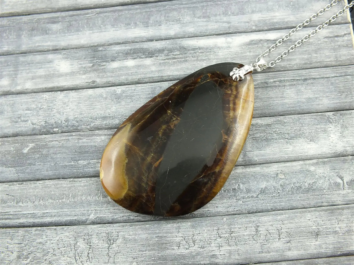 Collier en simbircite - Aurore Lune