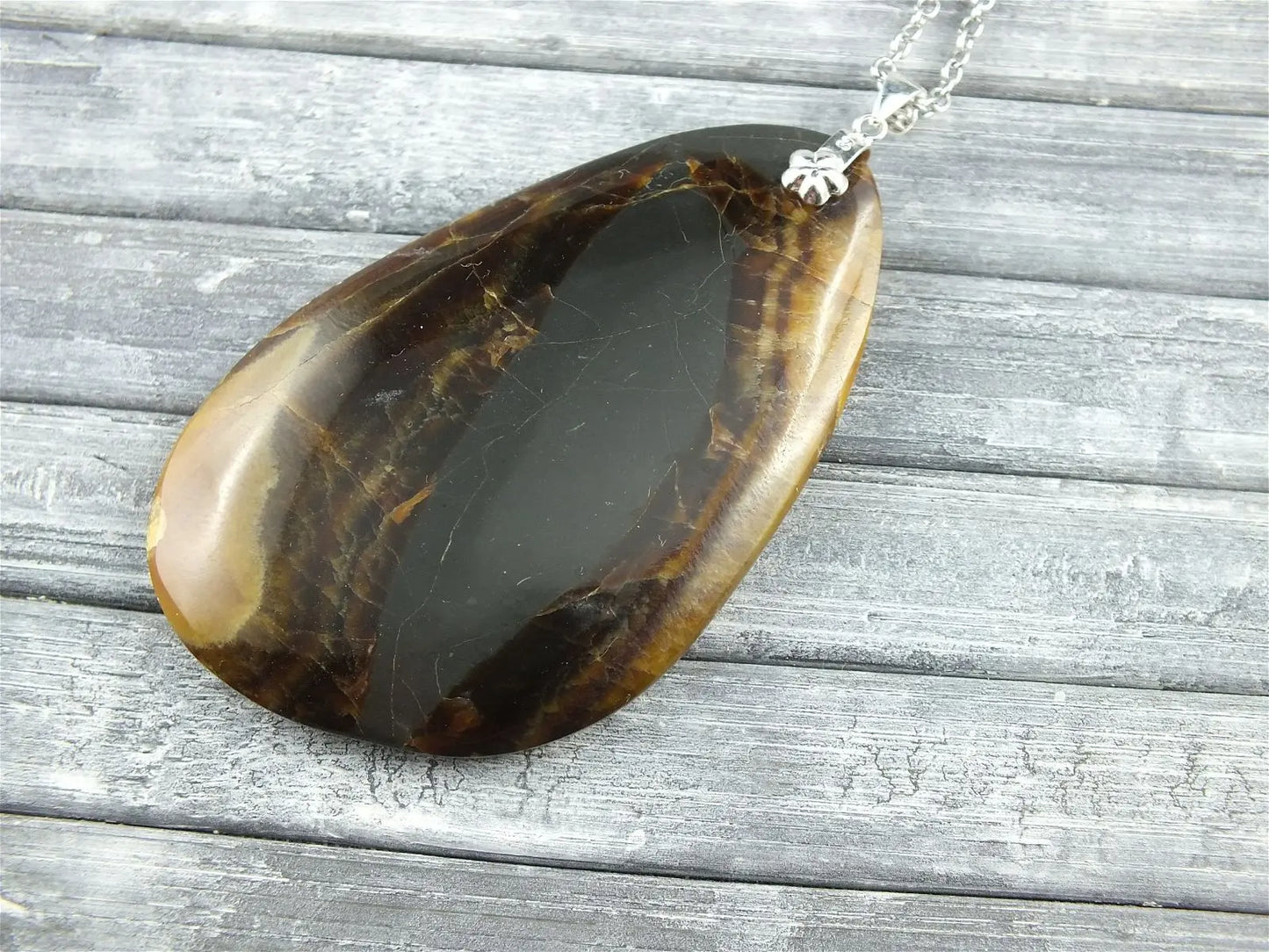 Collier en simbircite - Aurore Lune