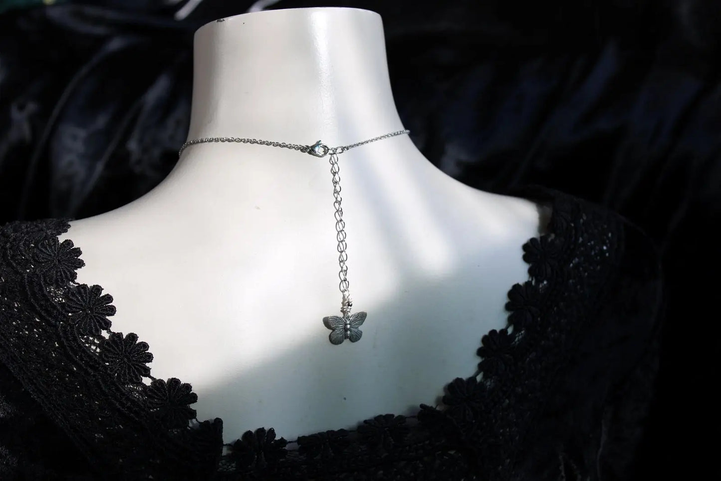 Collier labradorite Art Nouveau * Dos Sublimé * - Aurore Lune