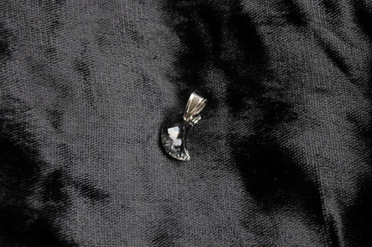 Collier lune décorée Swarovski - Aurore Lune