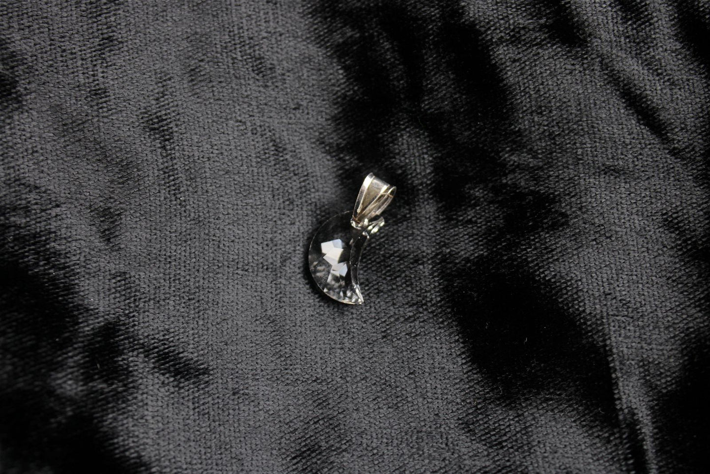 Collier lune décorée Swarovski - Aurore Lune