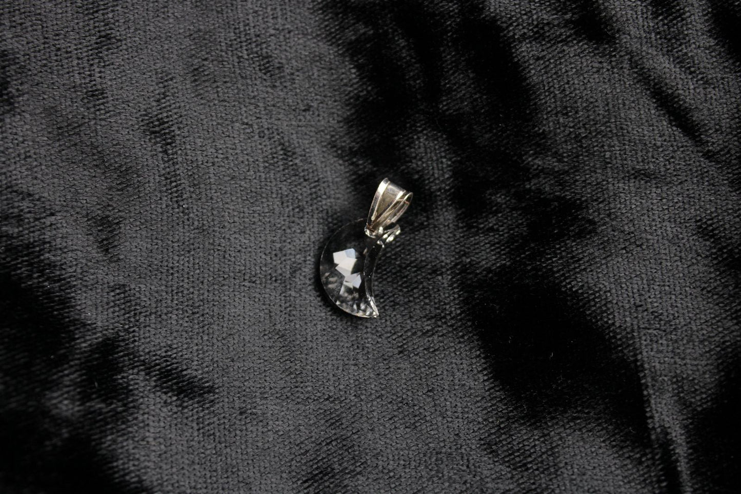 Collier lune décorée Swarovski - Aurore Lune