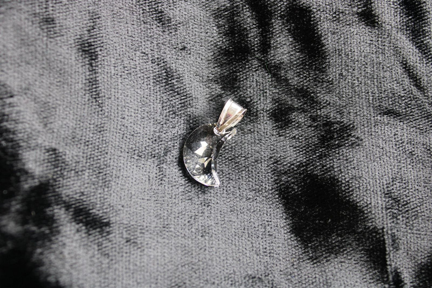 Collier lune décorée Swarovski - Aurore Lune
