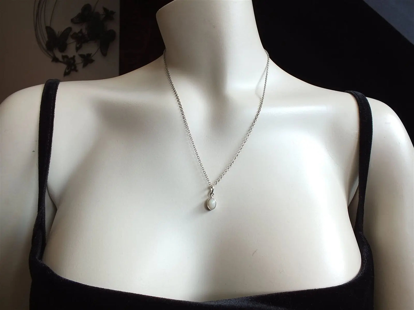 Collier opale véritable TACOMA - Aurore Lune