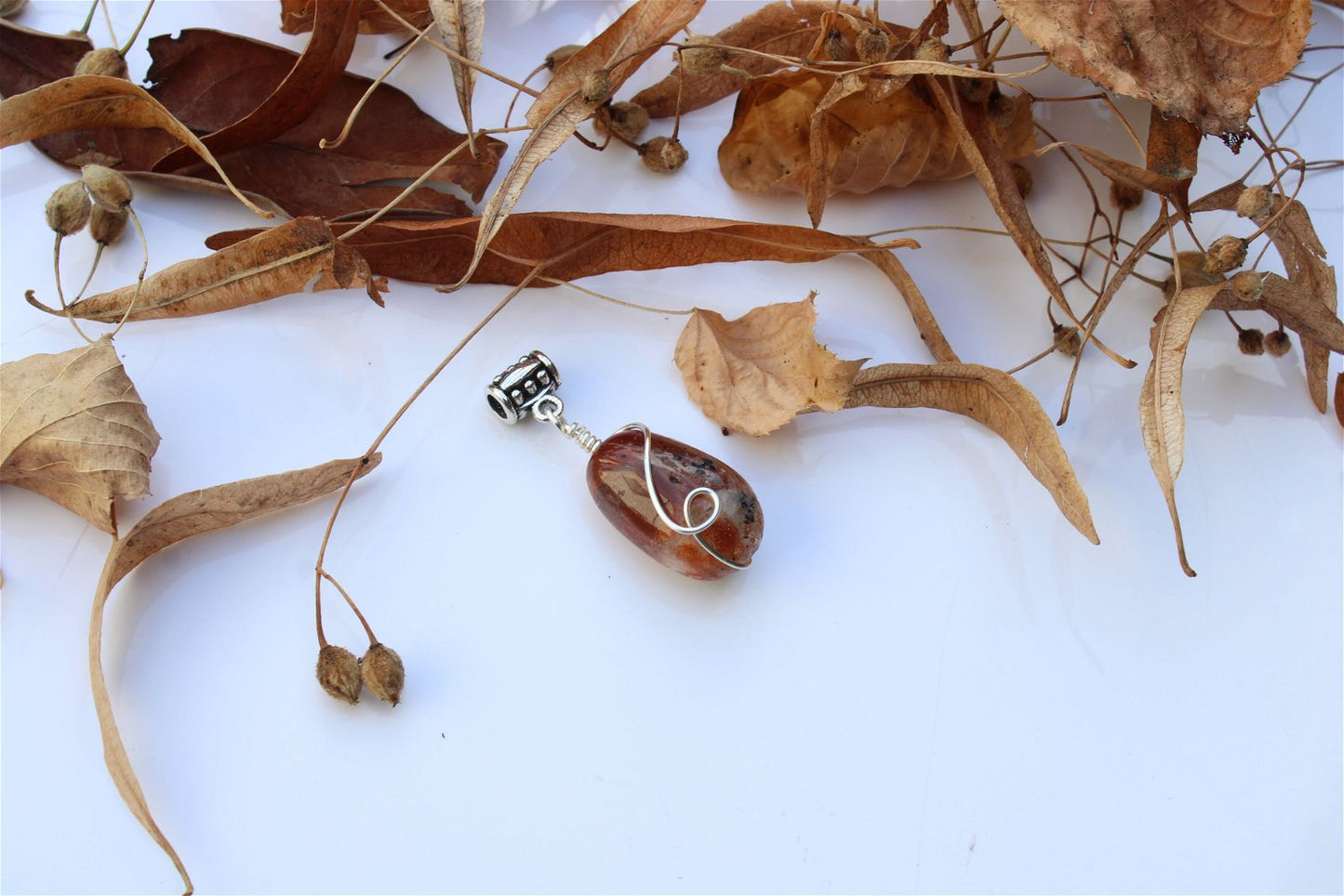Collier pierre de soleil "c'est Ainsi" - Aurore Lune