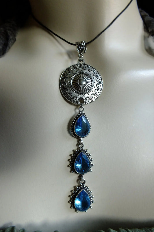 Collier *rêves sous le ciel d'été* - Aurore Lune