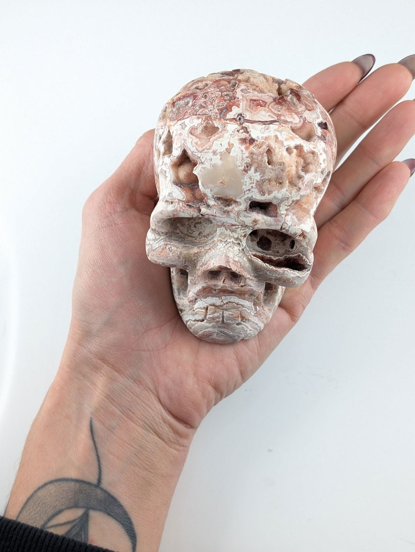 Crâne crazy agate - Aurore Lune