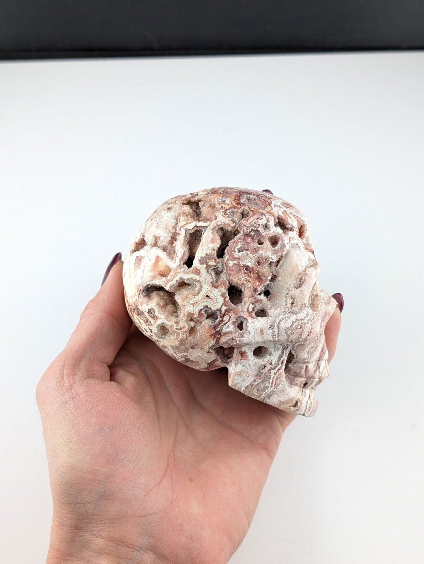 Crâne crazy agate - Aurore Lune