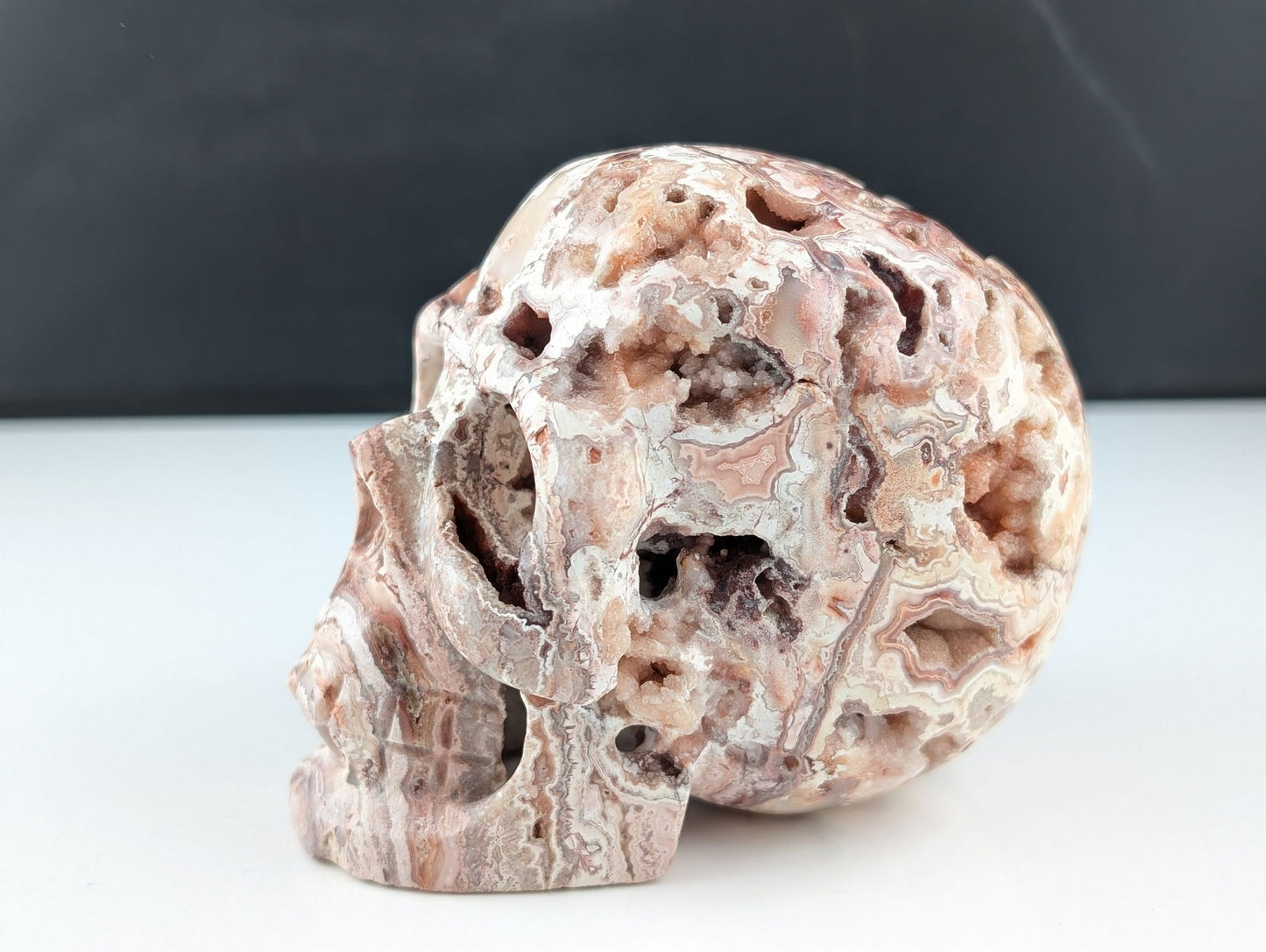 Crâne crazy agate - Aurore Lune