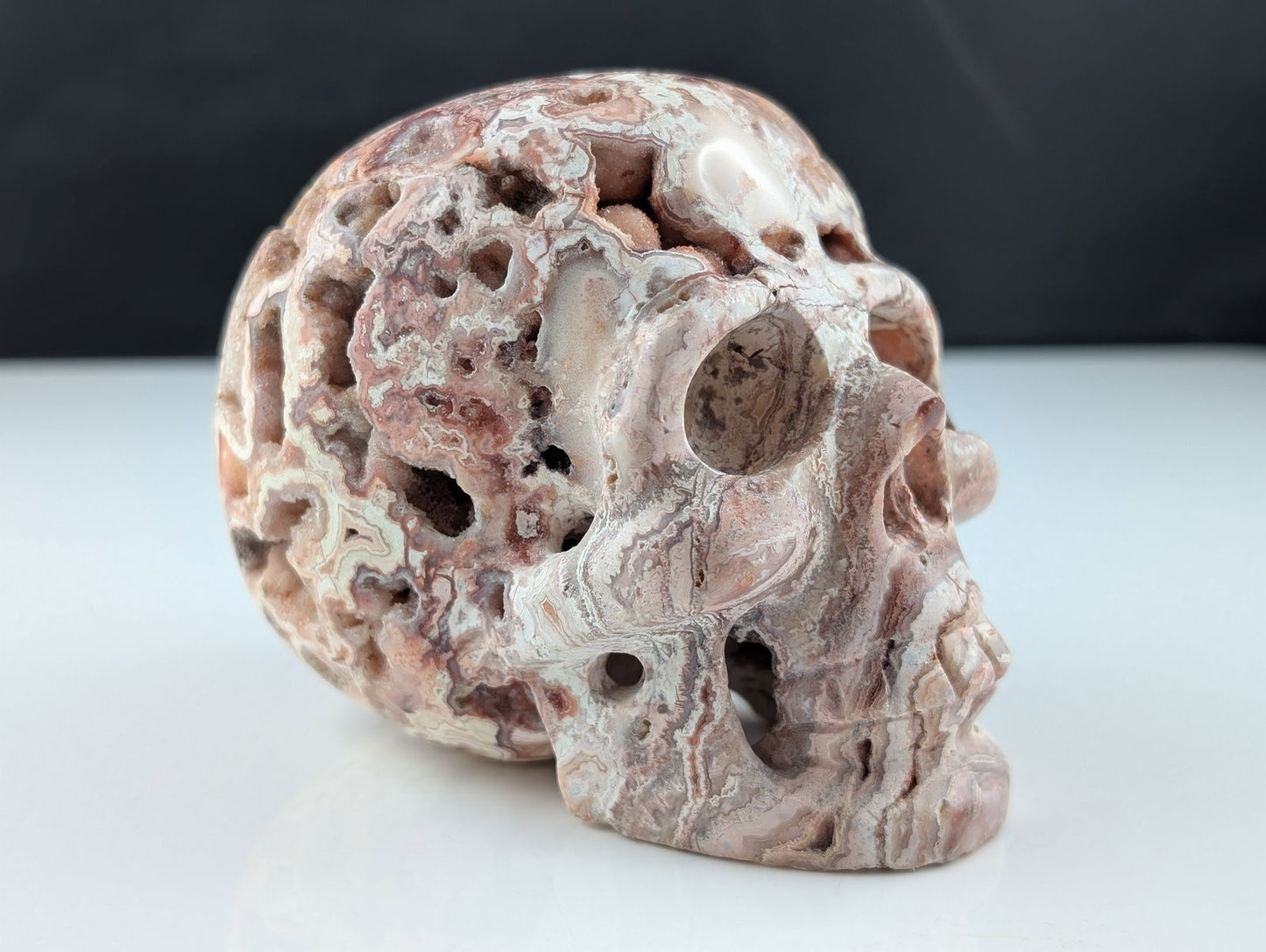 Crâne crazy agate - Aurore Lune