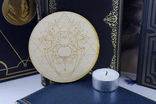 Décoration en bois de bouleau ARAIGNEE - Aurore Lune