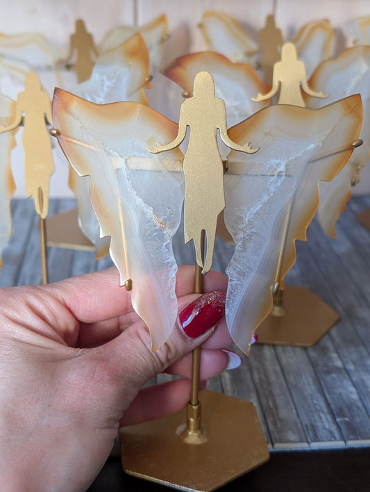 Fée ange iris arc en ciel ou agate iris - Aurore Lune