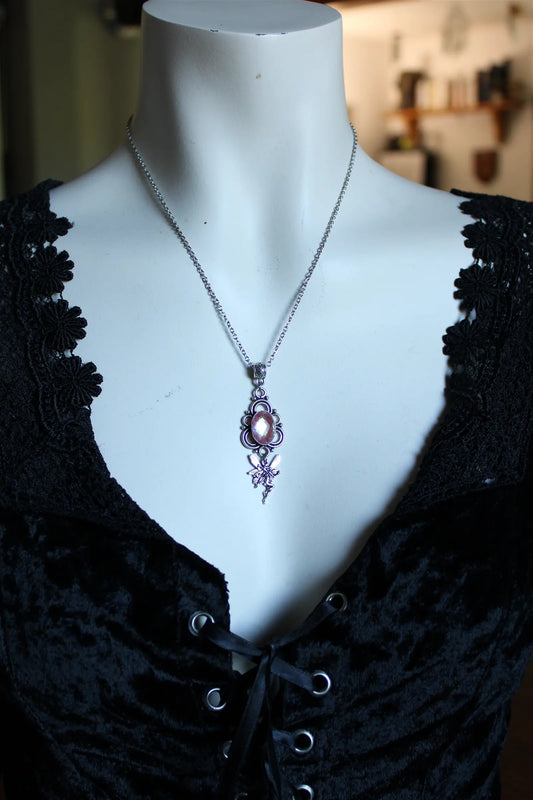 Fée des clématites - collier fantaisie - Aurore Lune