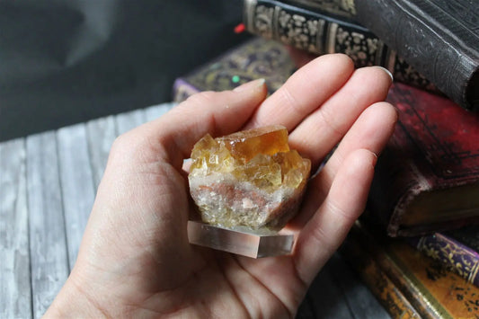 Fluorite sur socle - Aurore Lune