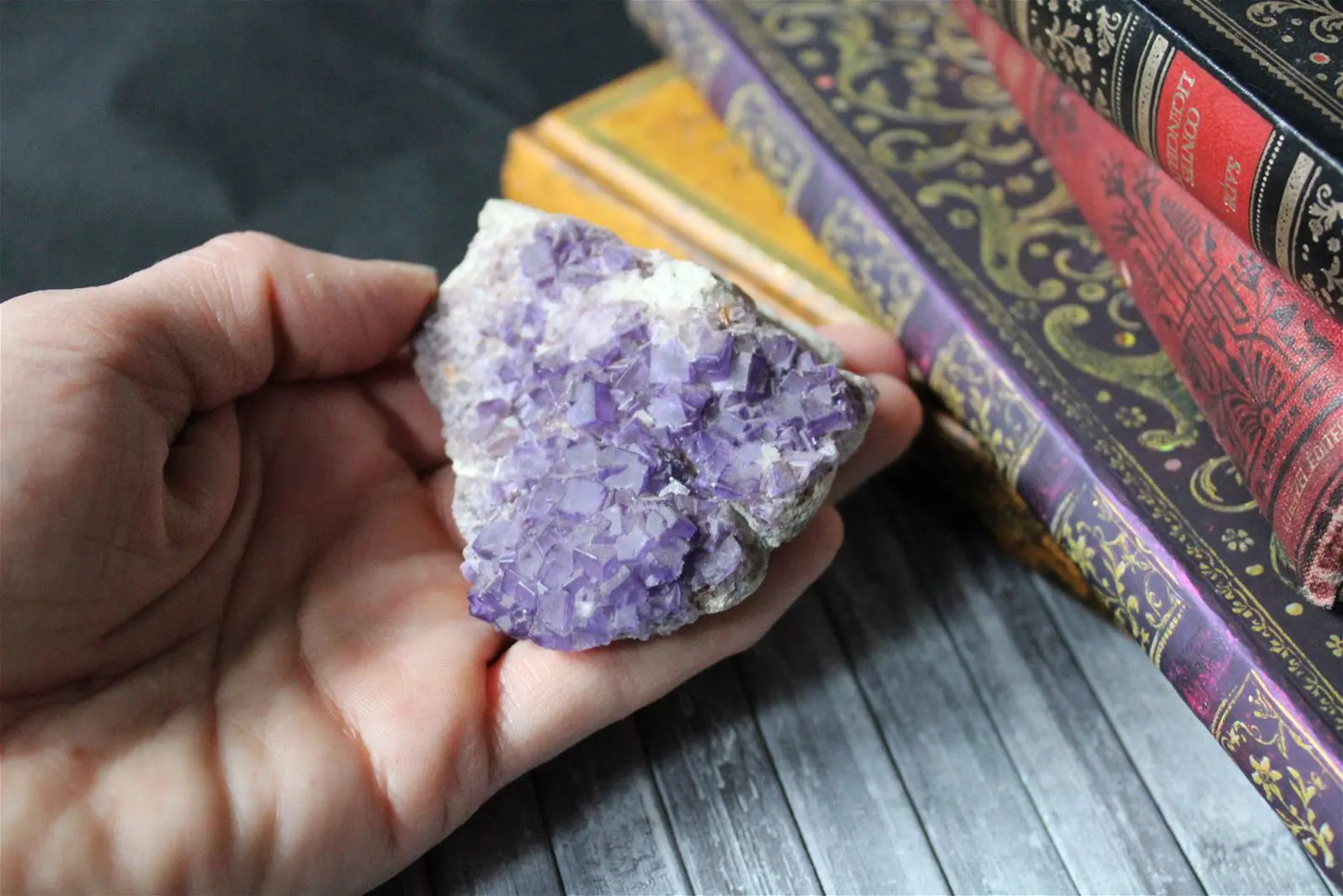 Fluorite violette brute - Aurore Lune