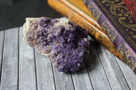 Fluorite violette brute - Aurore Lune