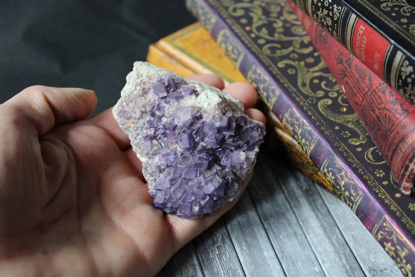 Fluorite violette brute - Aurore Lune