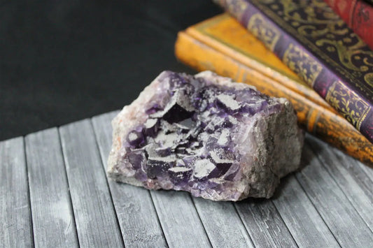 Fluorite violette brute - Aurore Lune