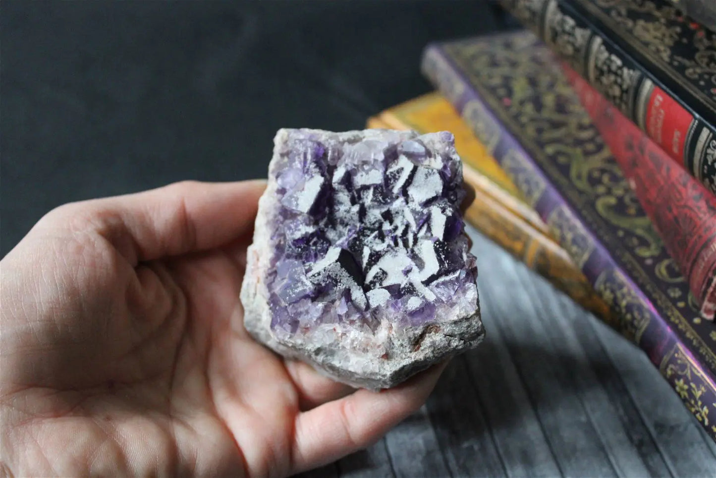 Fluorite violette brute - Aurore Lune