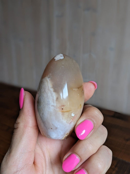 Forme libre agate sakura - Aurore Lune