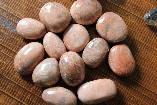 Galet de pierre de lune unité - Aurore Lune