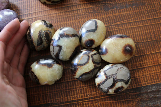 Galet de septaria - Aurore Lune