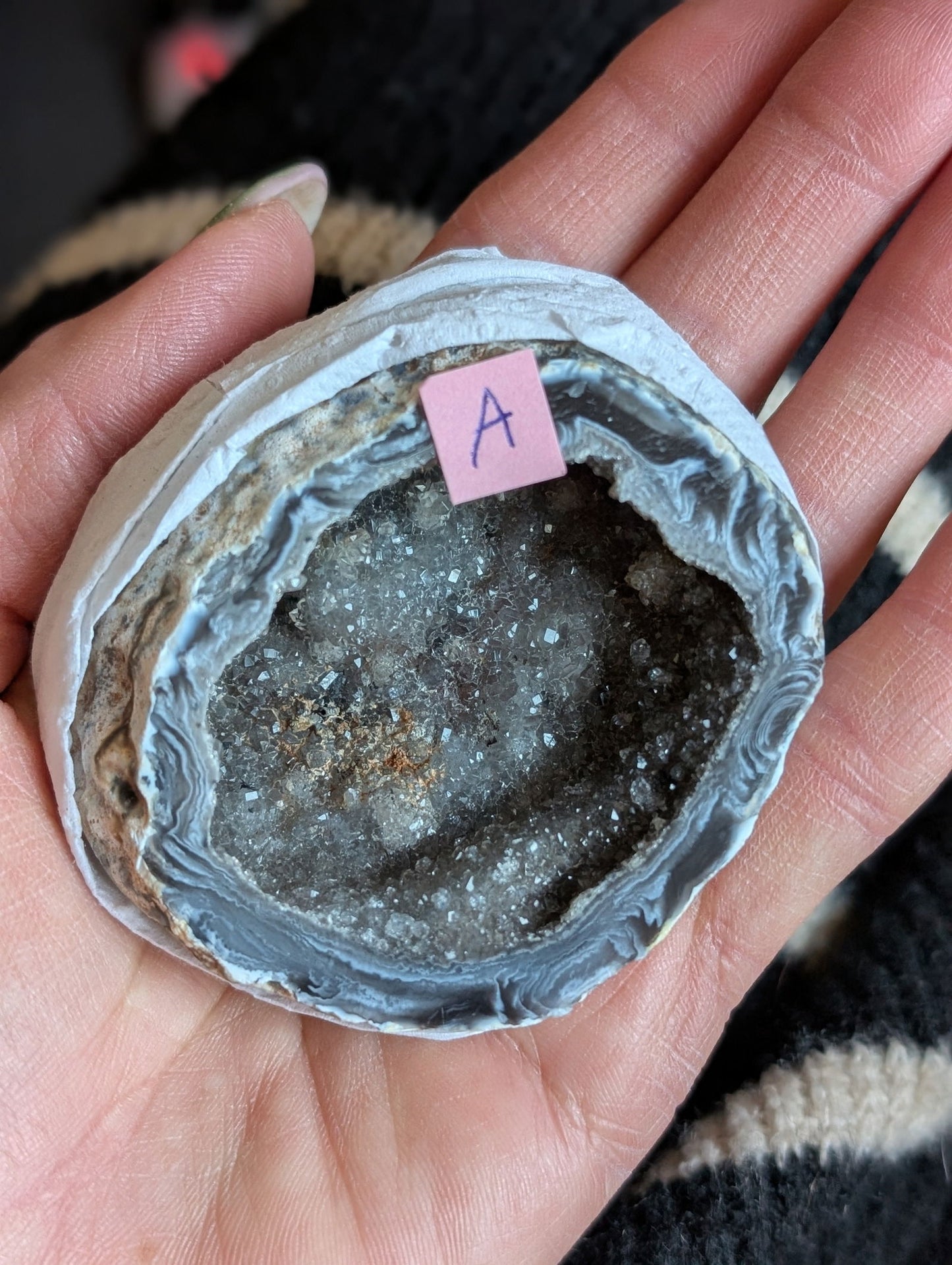 Géode agate au choix - Aurore Lune