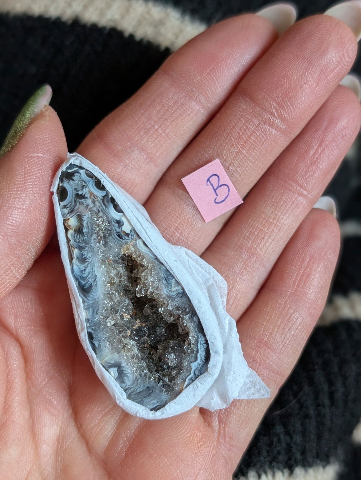 Géode agate au choix - Aurore Lune