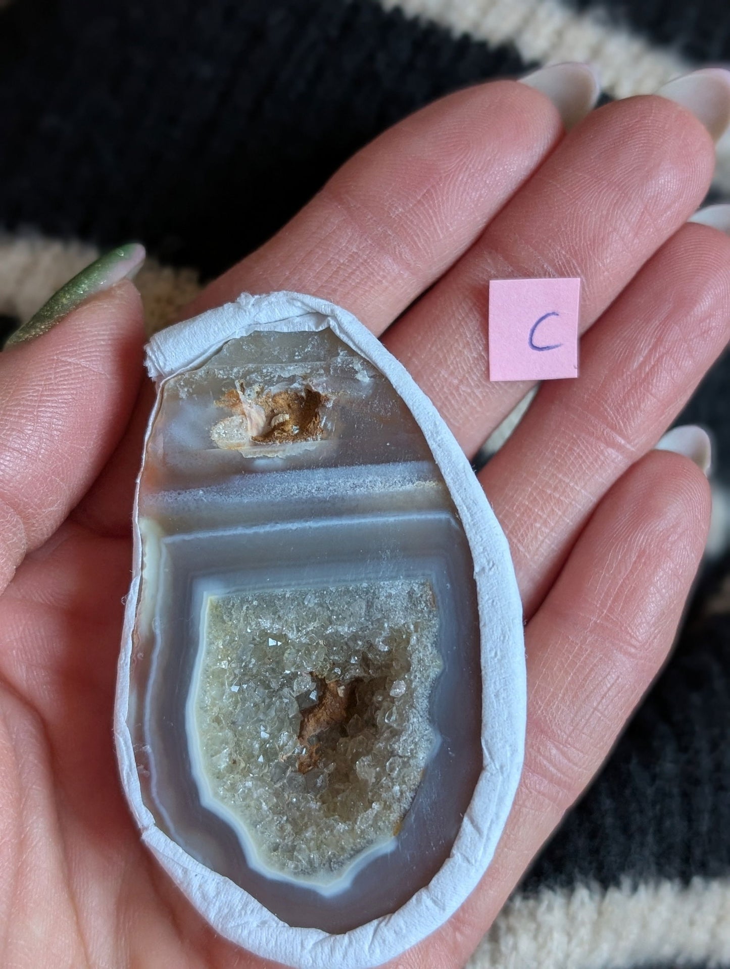 Géode agate au choix - Aurore Lune