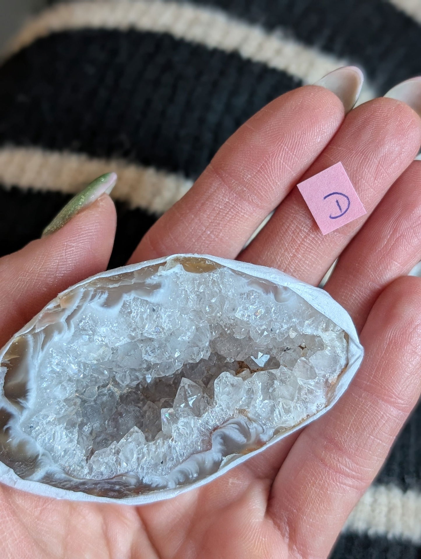 Géode agate au choix - Aurore Lune