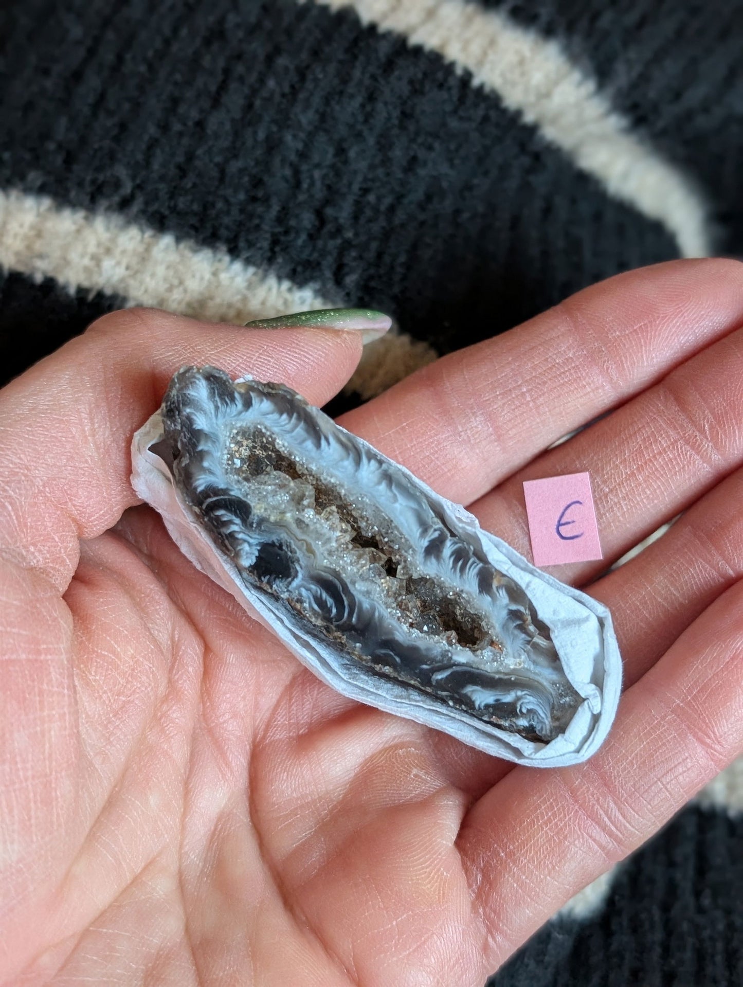 Géode agate au choix - Aurore Lune