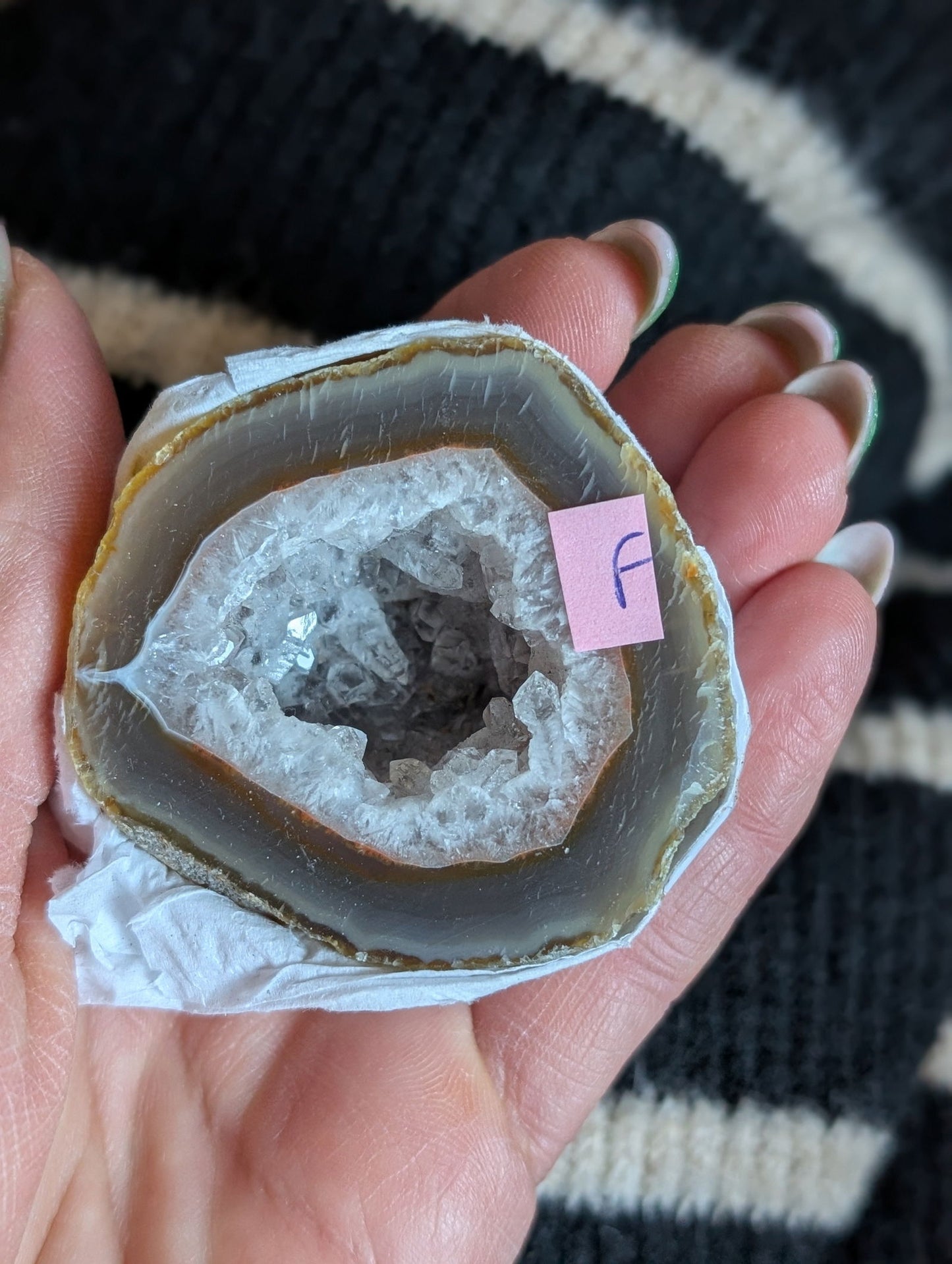 Géode agate au choix - Aurore Lune