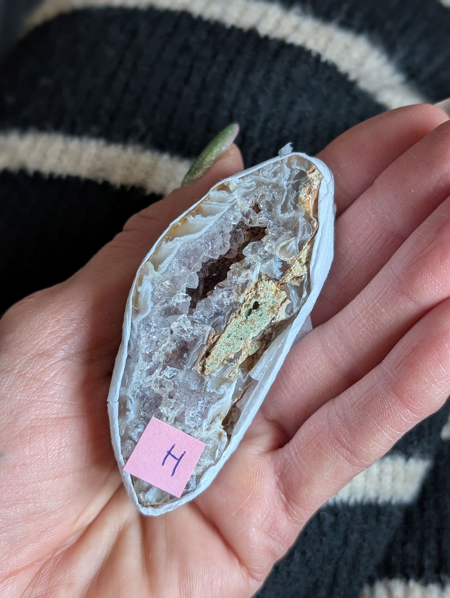 Géode agate au choix - Aurore Lune