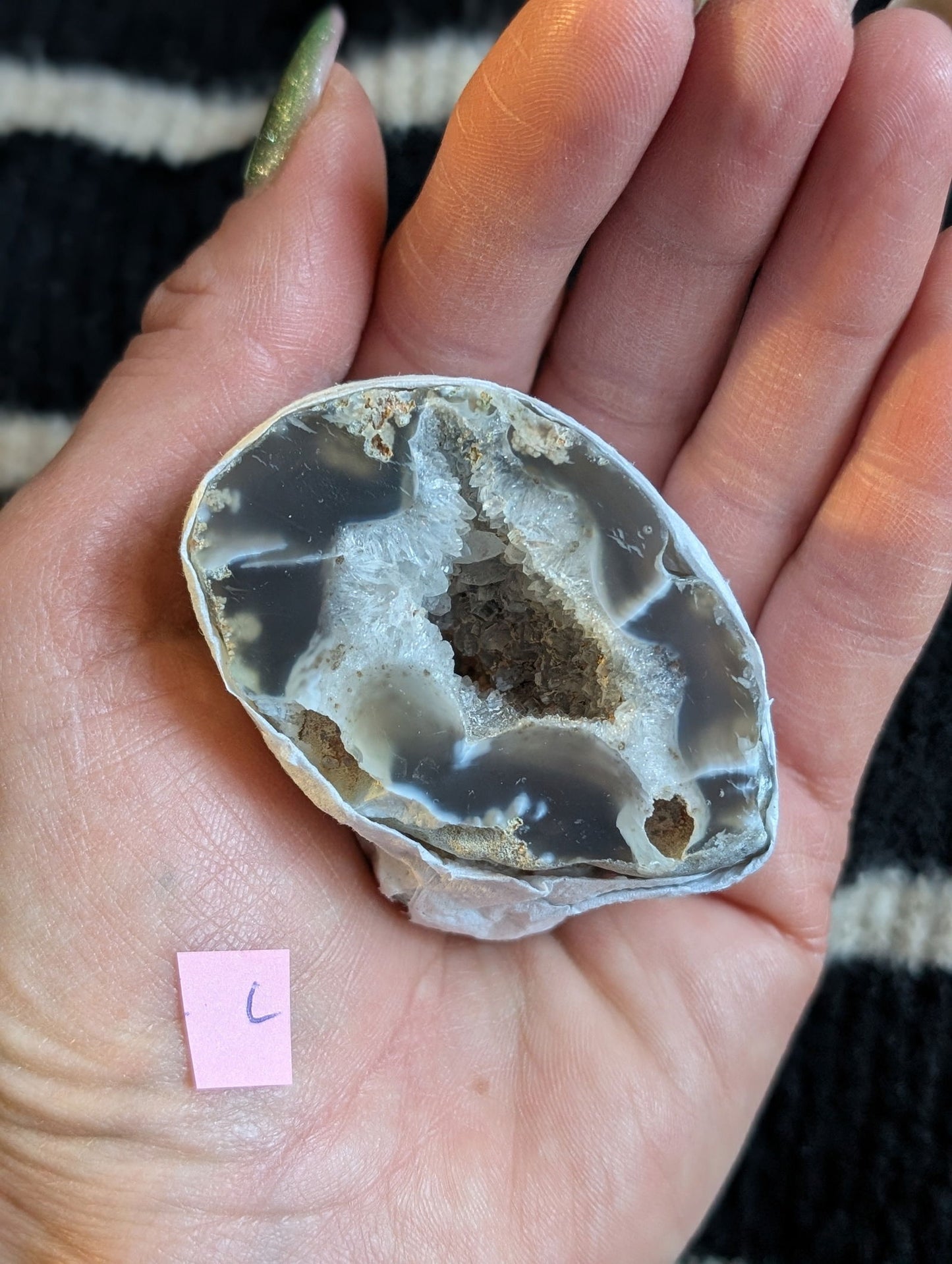 Géode agate au choix - Aurore Lune