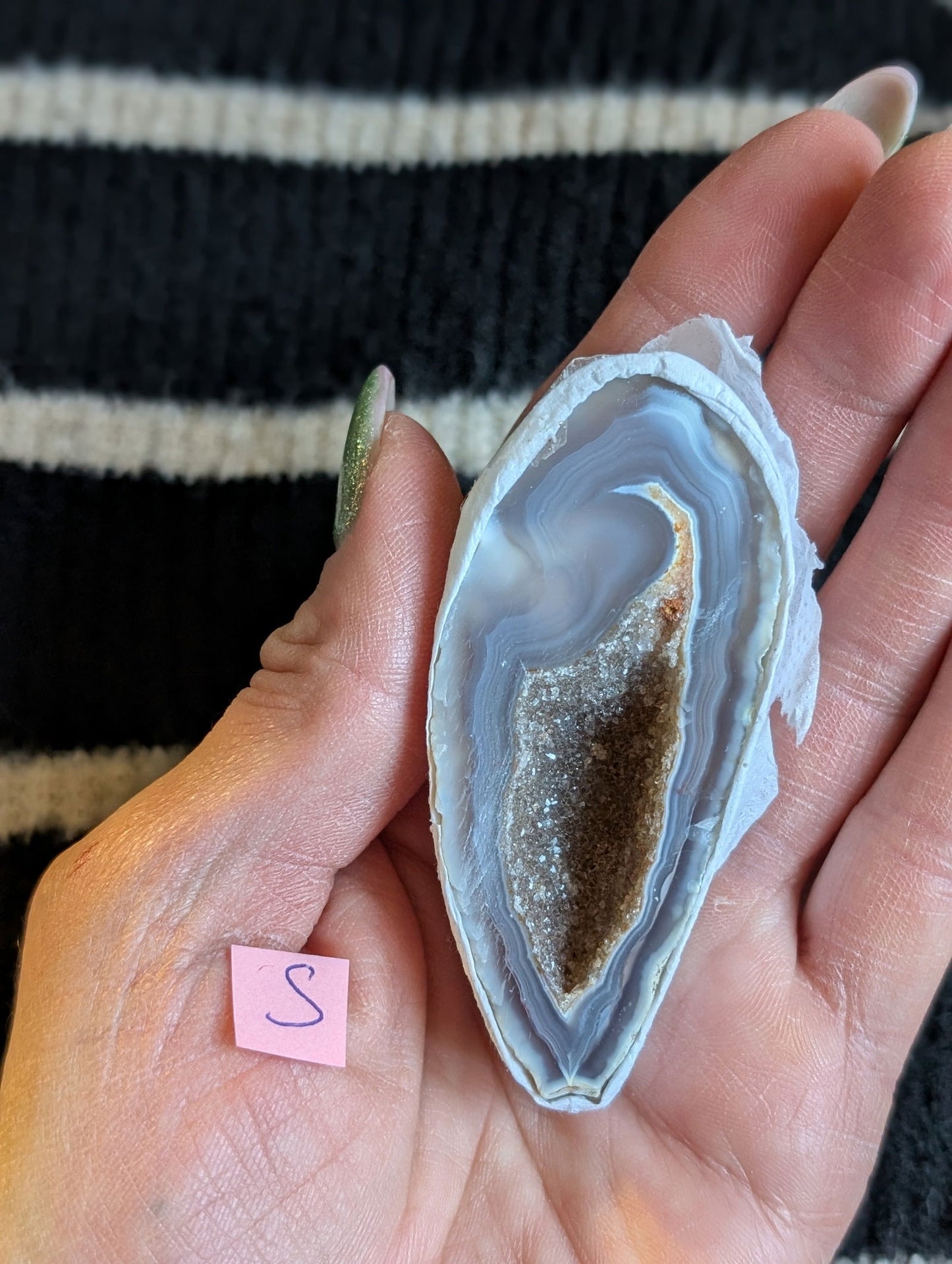 Géode agate au choix - Aurore Lune