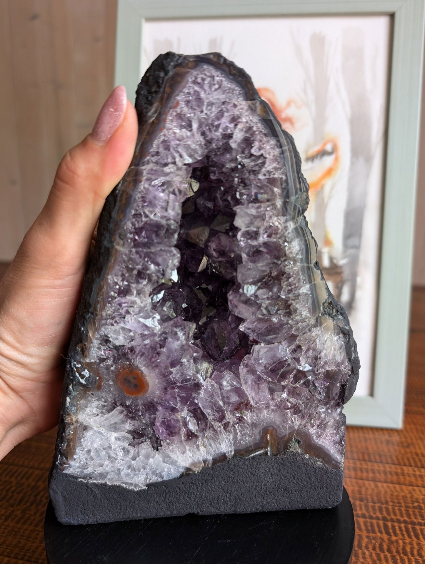 Géode améthyste 2.3 kg - Aurore Lune