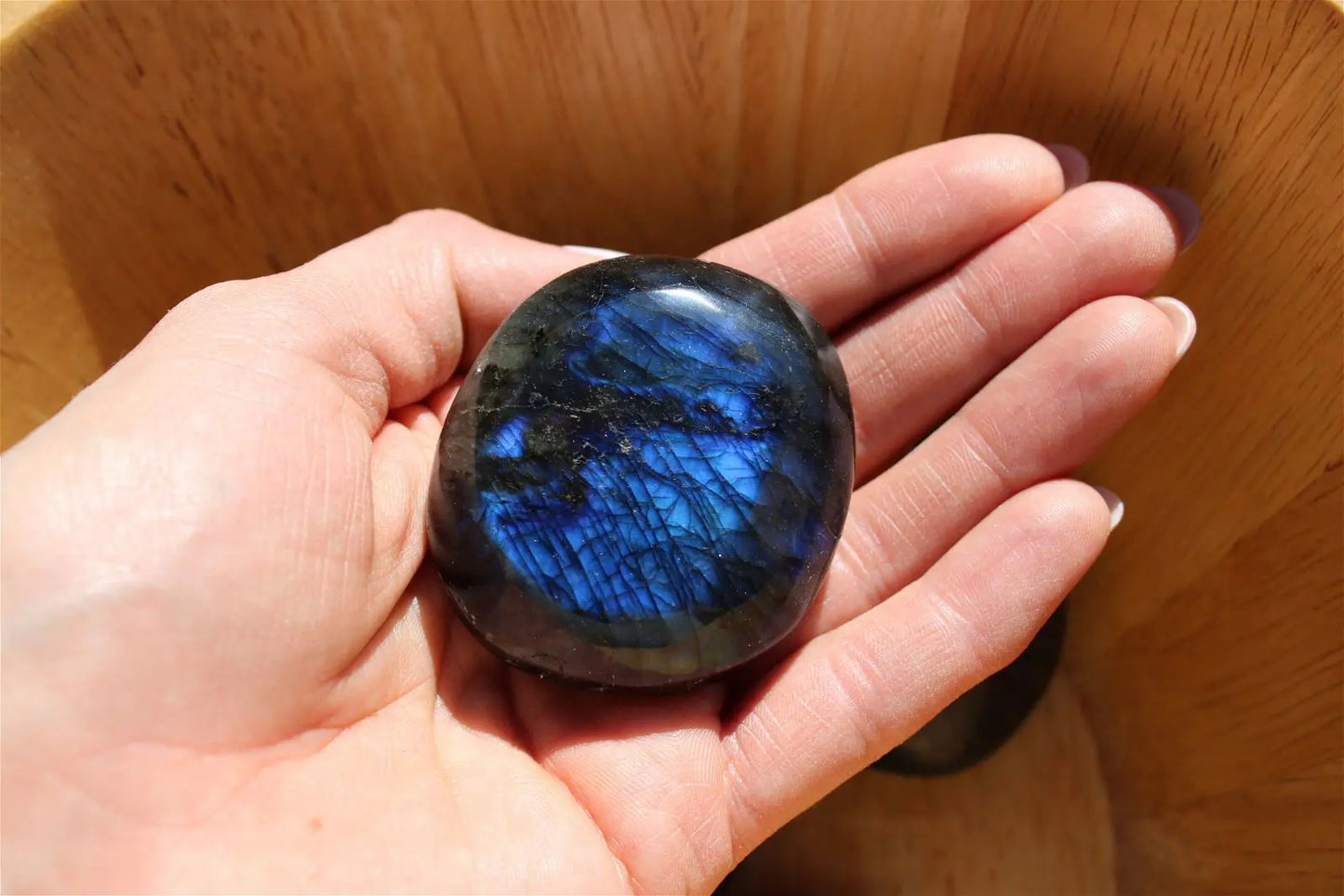 Grand Galet de labradorite - Aurore Lune