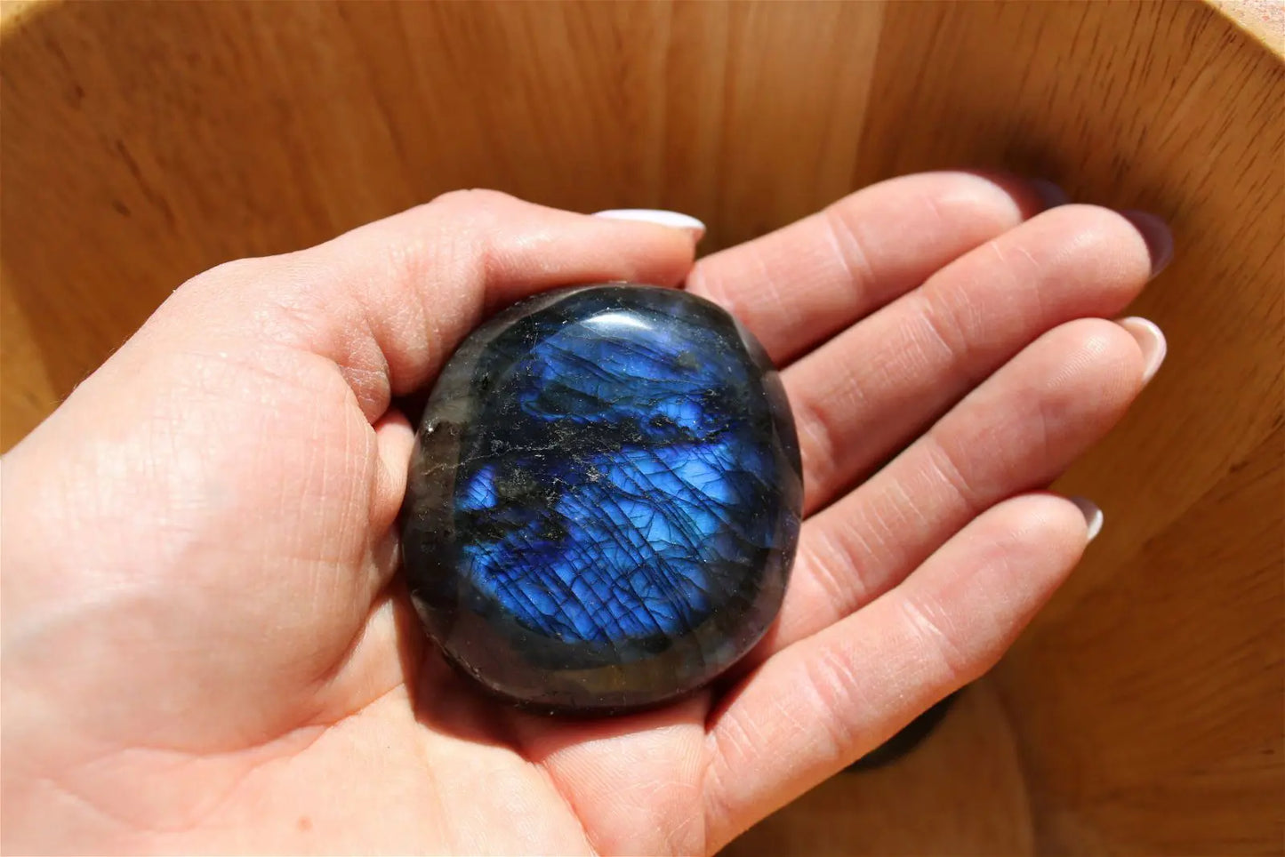 Grand Galet de labradorite - Aurore Lune