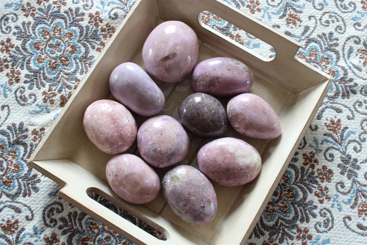 Grand galet de lépidolite tons roses AU CHOIX - Aurore Lune