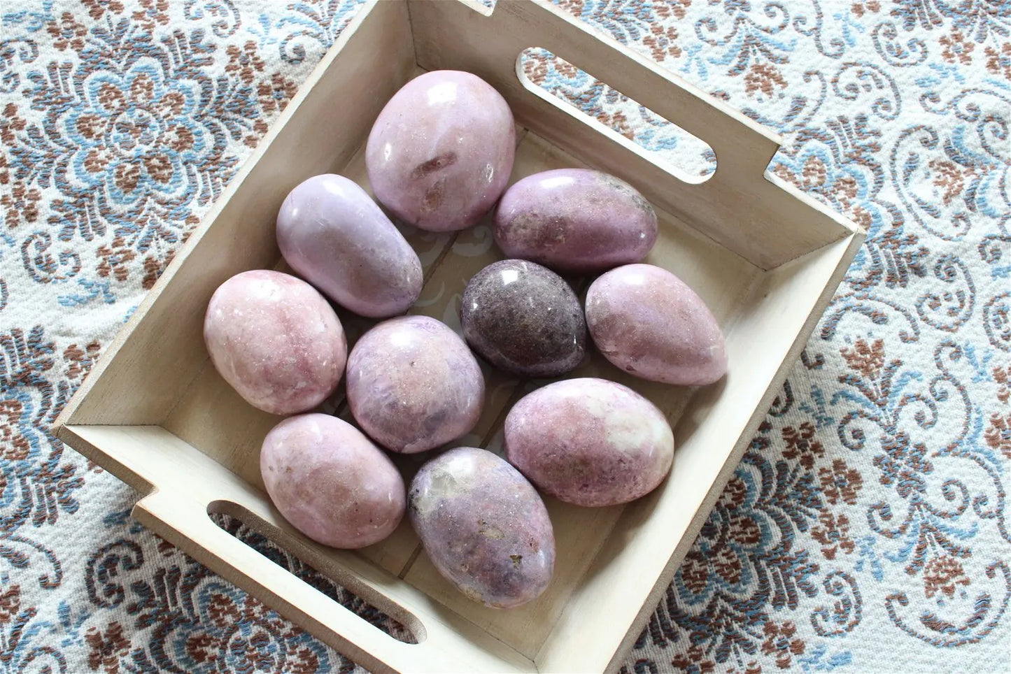 Grand galet de lépidolite tons roses AU CHOIX - Aurore Lune